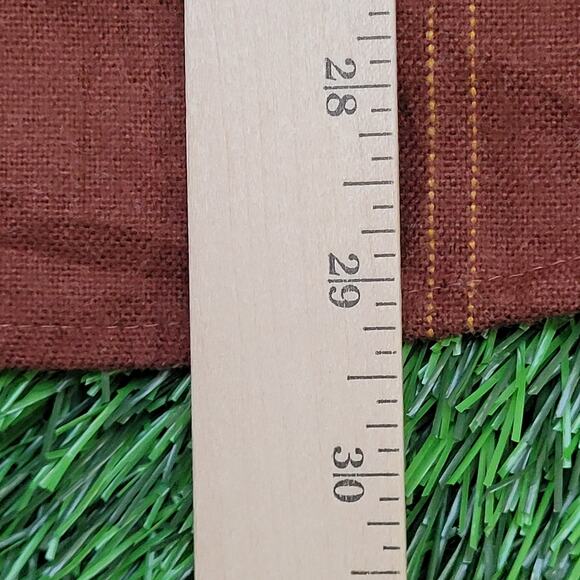 Vintage 90s Western Plaid Button Shirt Small 19x29 Brown - Picture 6 of 11